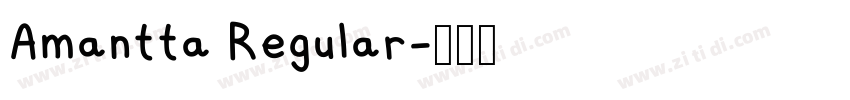 Amantta Regular字体转换